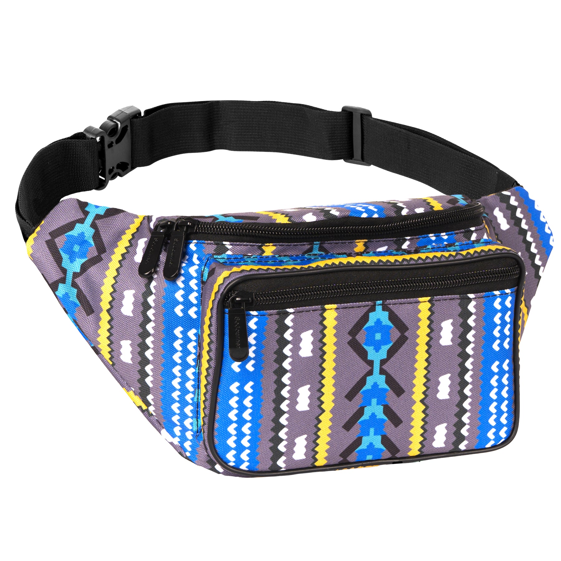 Woven Boho Aztec Gray