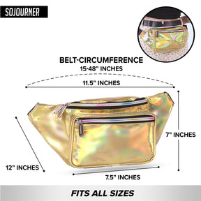 Holographic Gold Fanny Pack