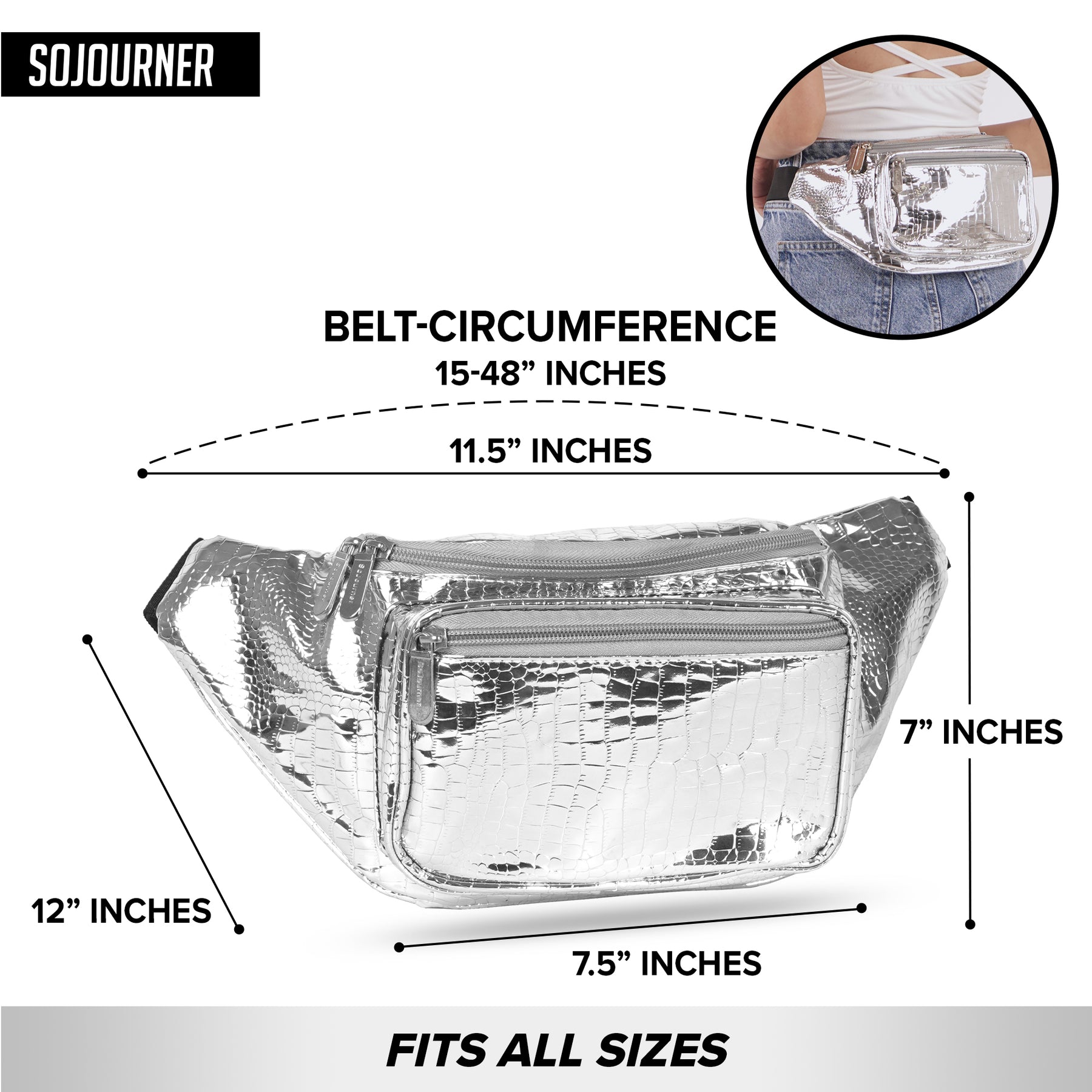 Silver Fanny Pack