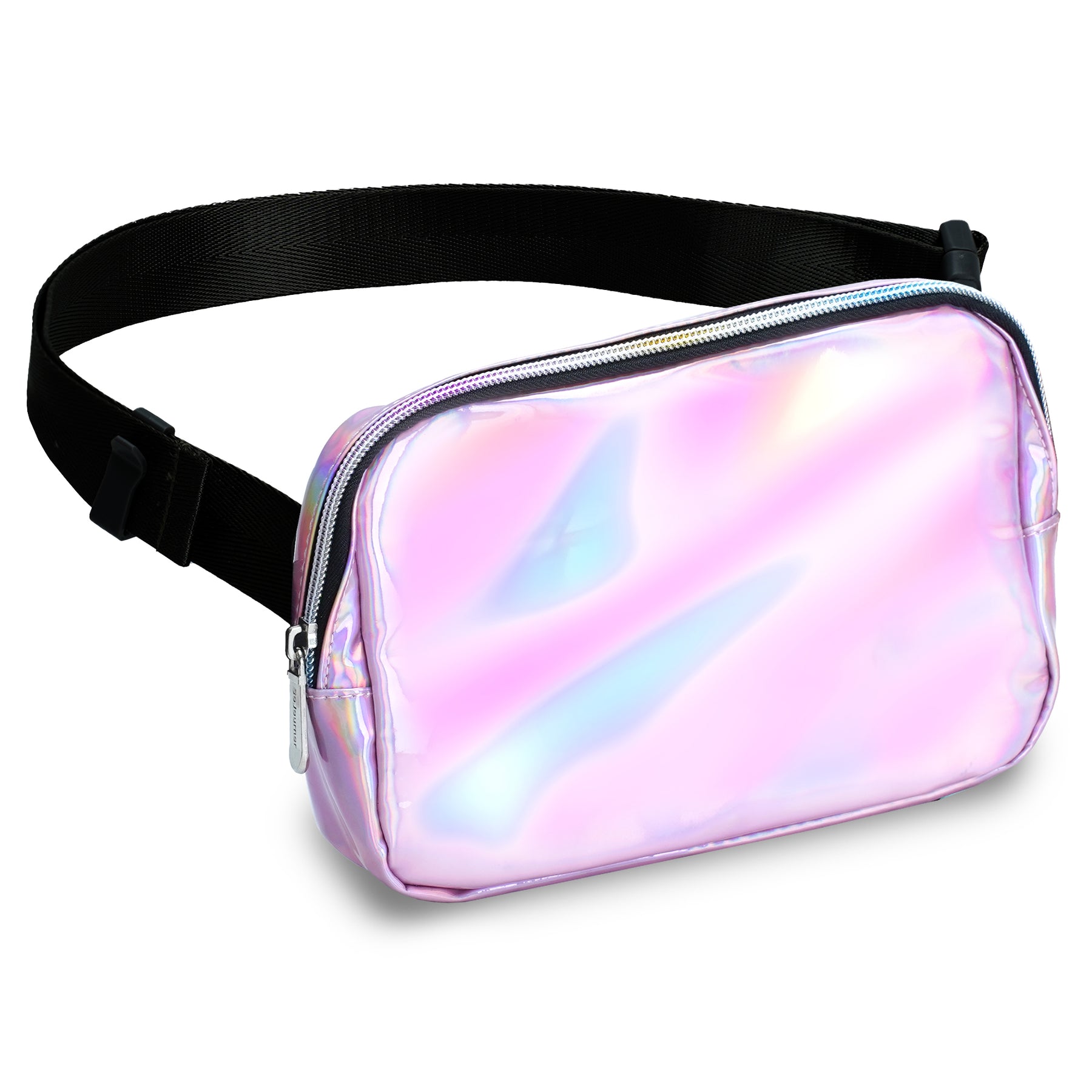 Pink Holograhic Fanny Pack Belt Bag for Women I Rave Cross Body Fanny Packs for Women - Crossbody Bags small Waist Bag Men