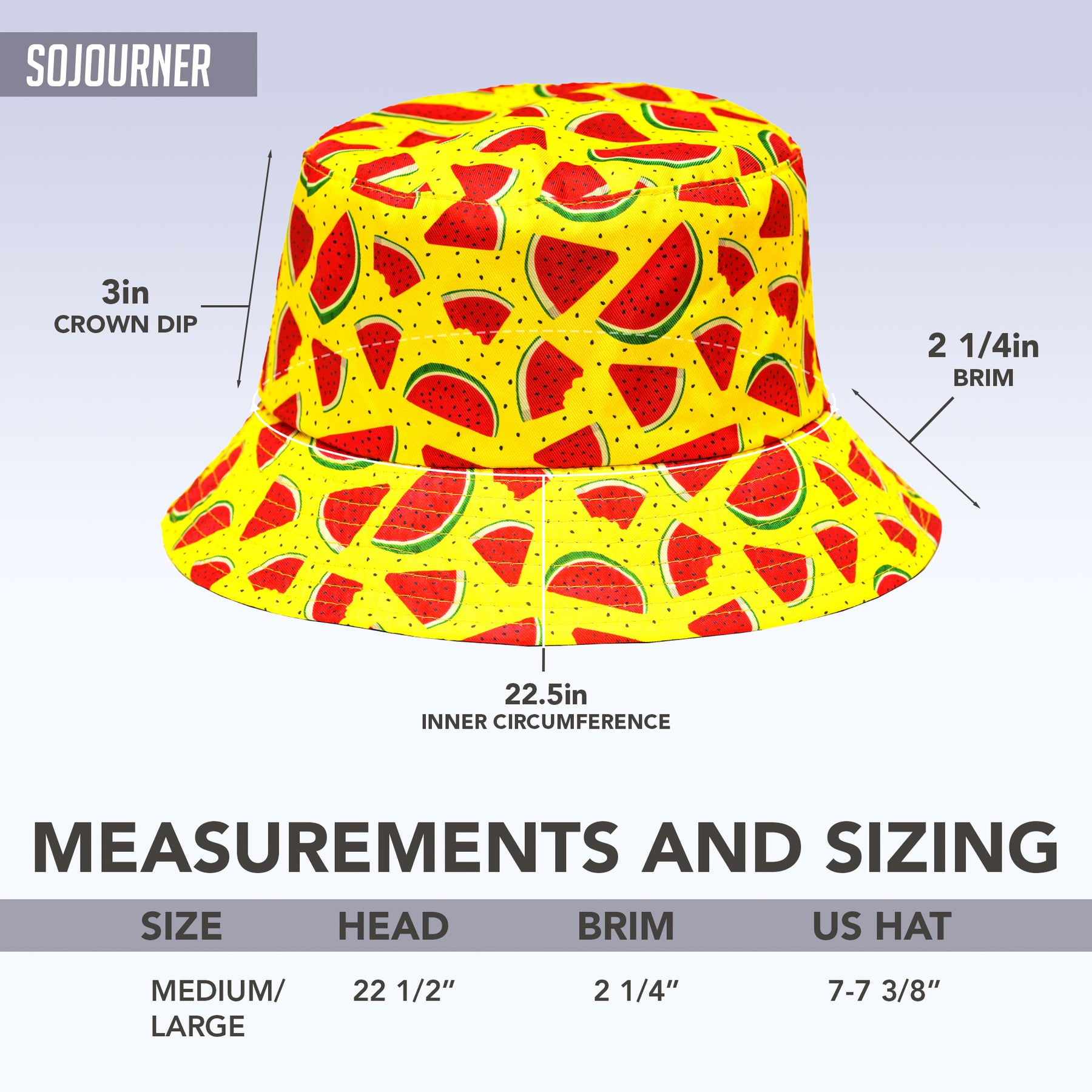 Rave Bucket Hat for Women & Men - Watermelon