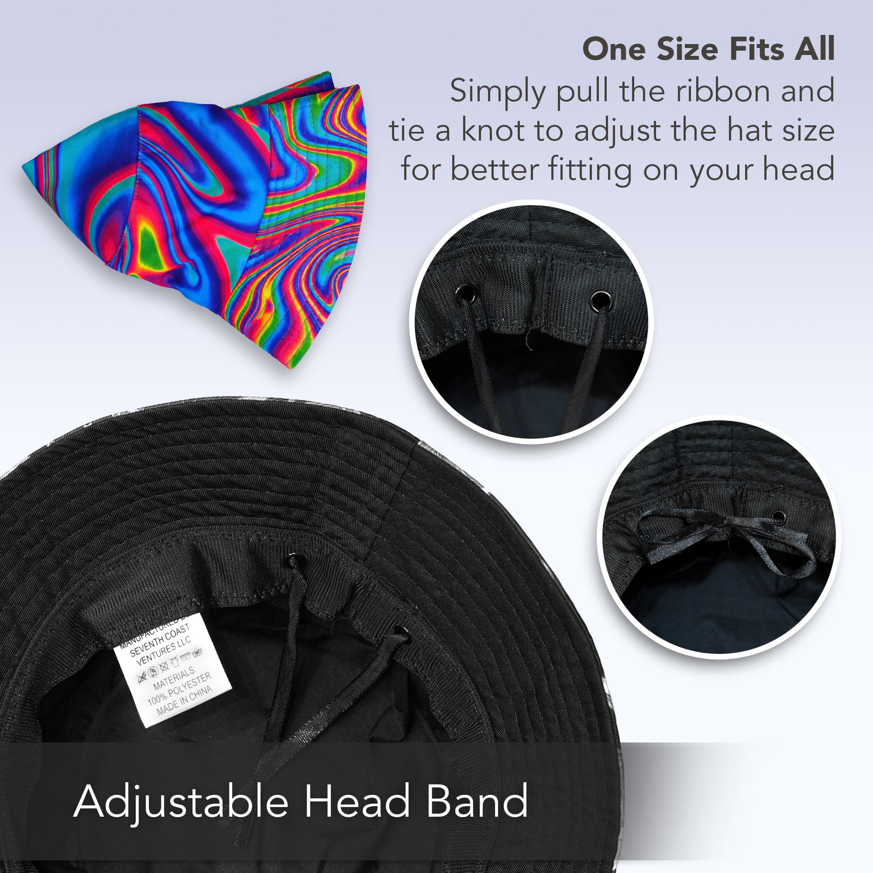 Rave Bucket Hat for Women & Men - Psychedelic