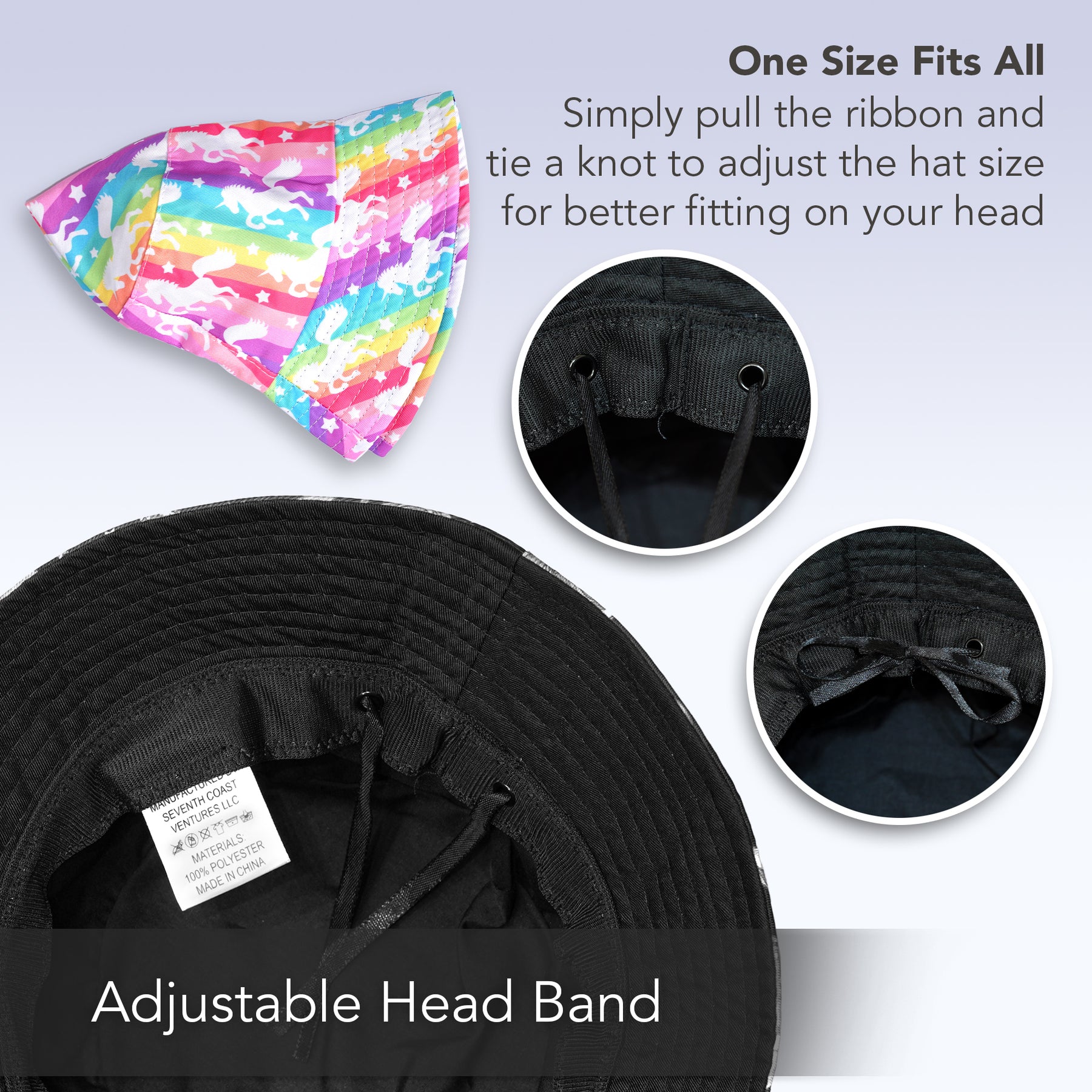 Rave Bucket Hat for Women & Men - Unicorn
