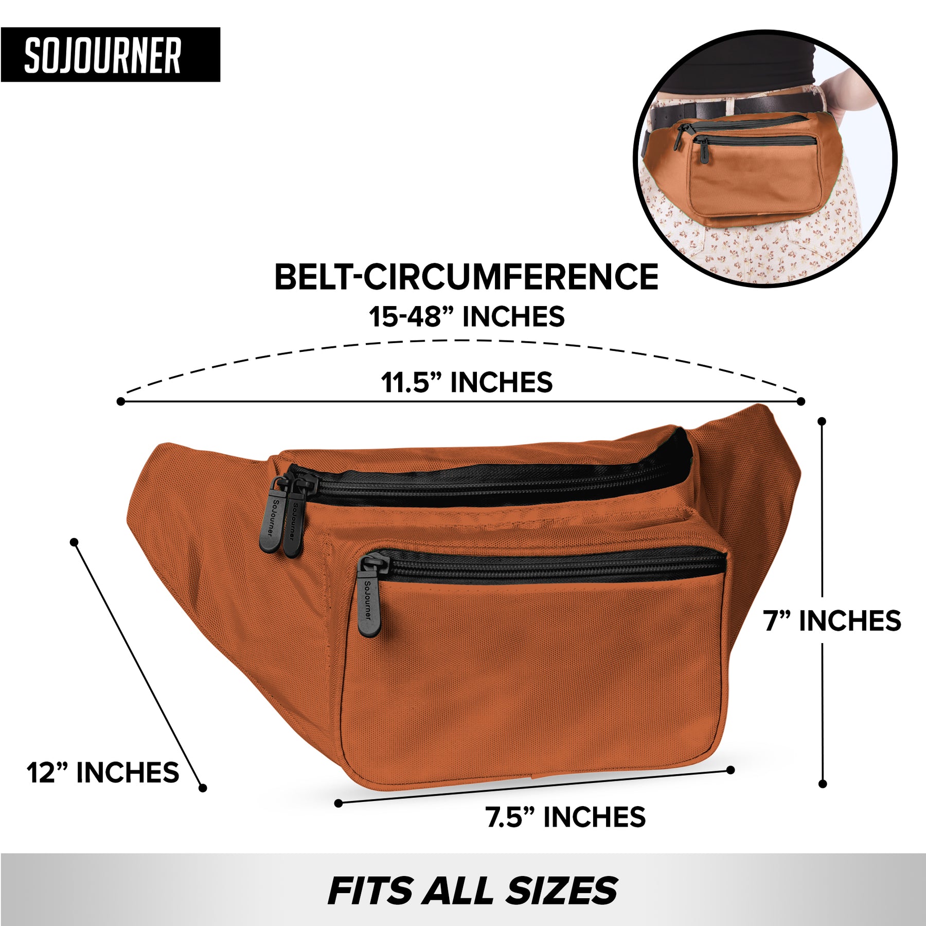 Brown Fanny Pack Belt Bag I Mens Fanny Packs for Women Fashionable - Crossbody Bag Bum bag Waist Bag Waist Pack