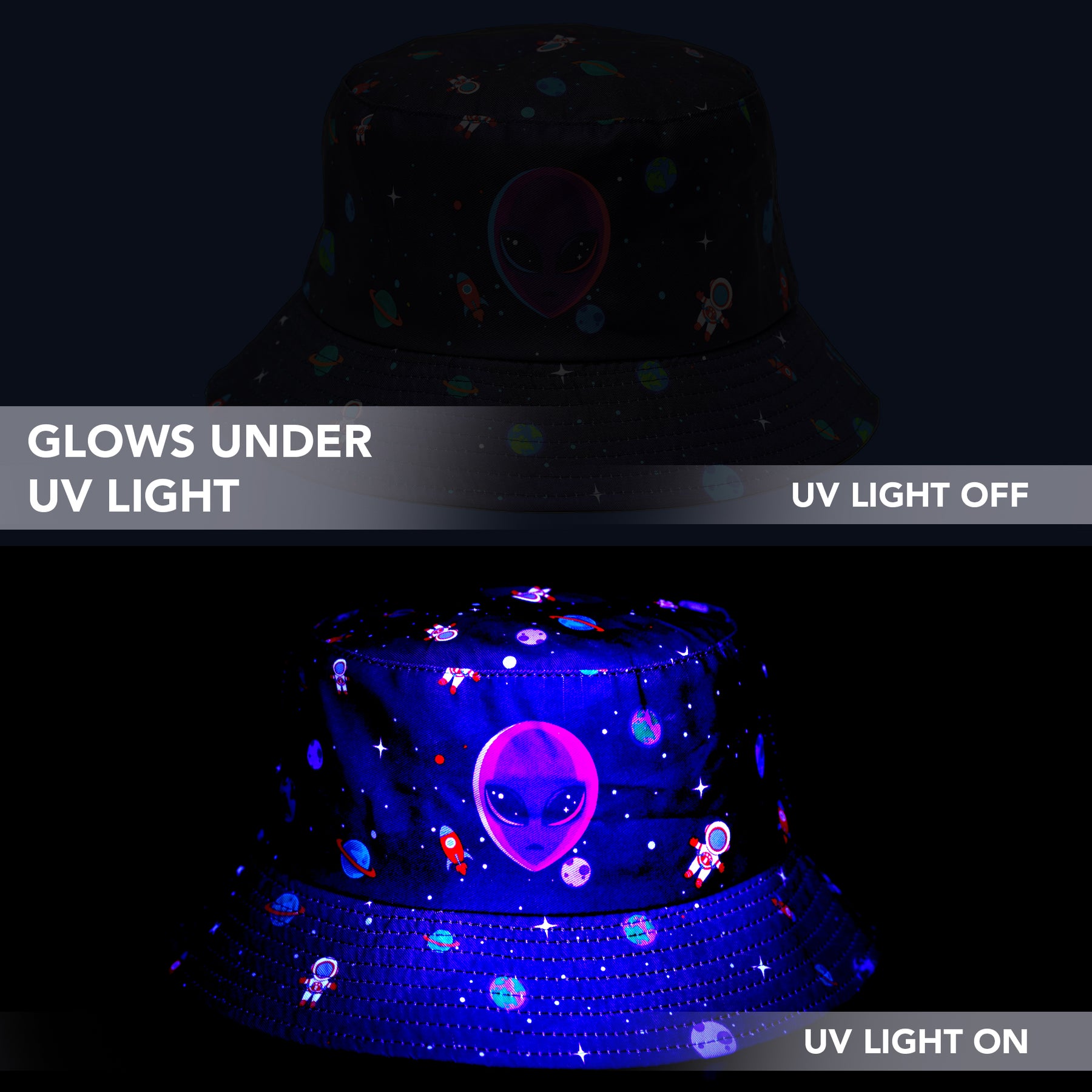Rave Bucket Hat for Women & Men - Alien