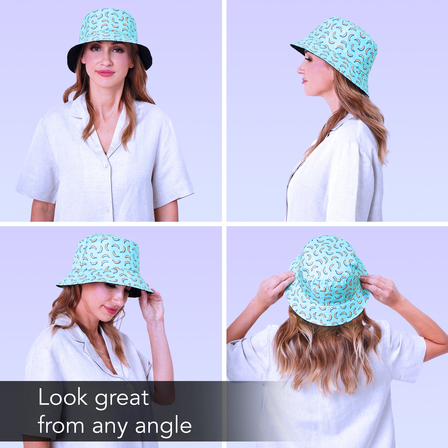 Rave Bucket Hat for Women & Men - Banana