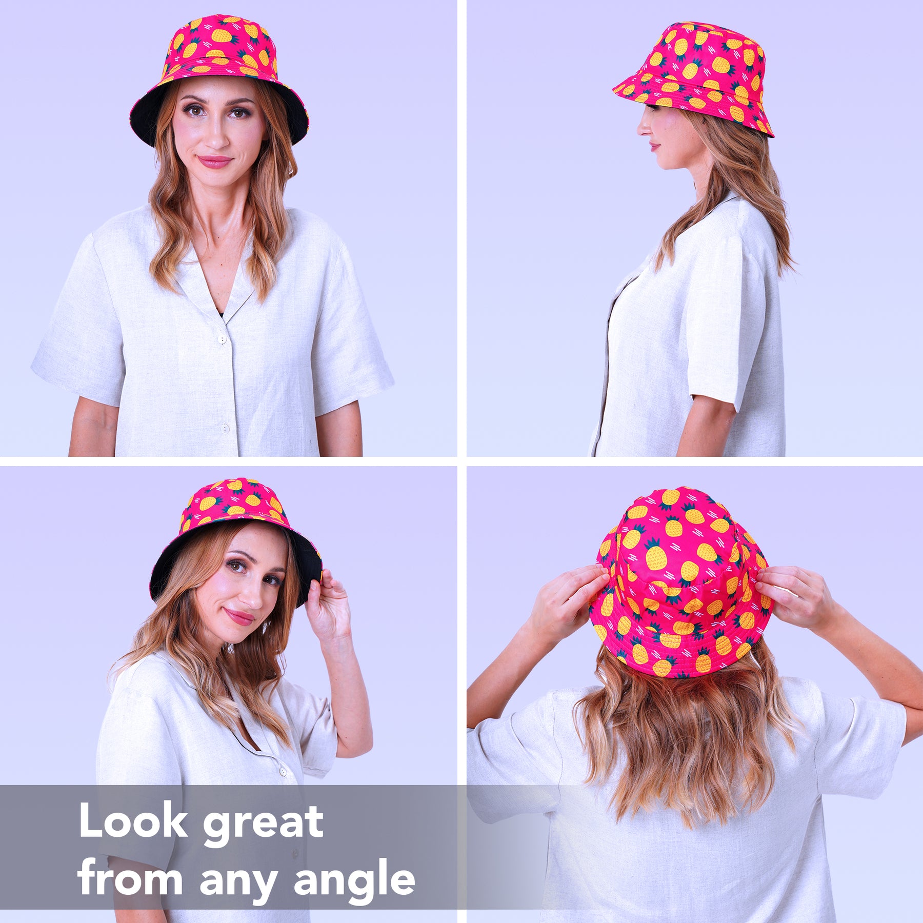 Rave Bucket Hat for Women & Men - Pineapple