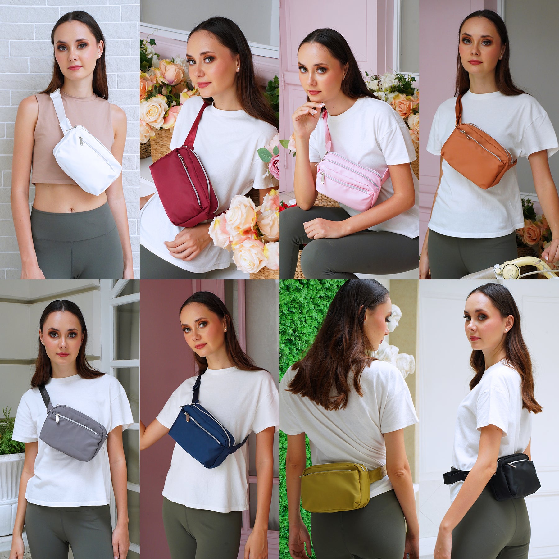 Wine Red Fanny Pack Belt Bag for Women I Cross Body Fanny Packs for Women - Crossbody Bags small Waist Bag Men