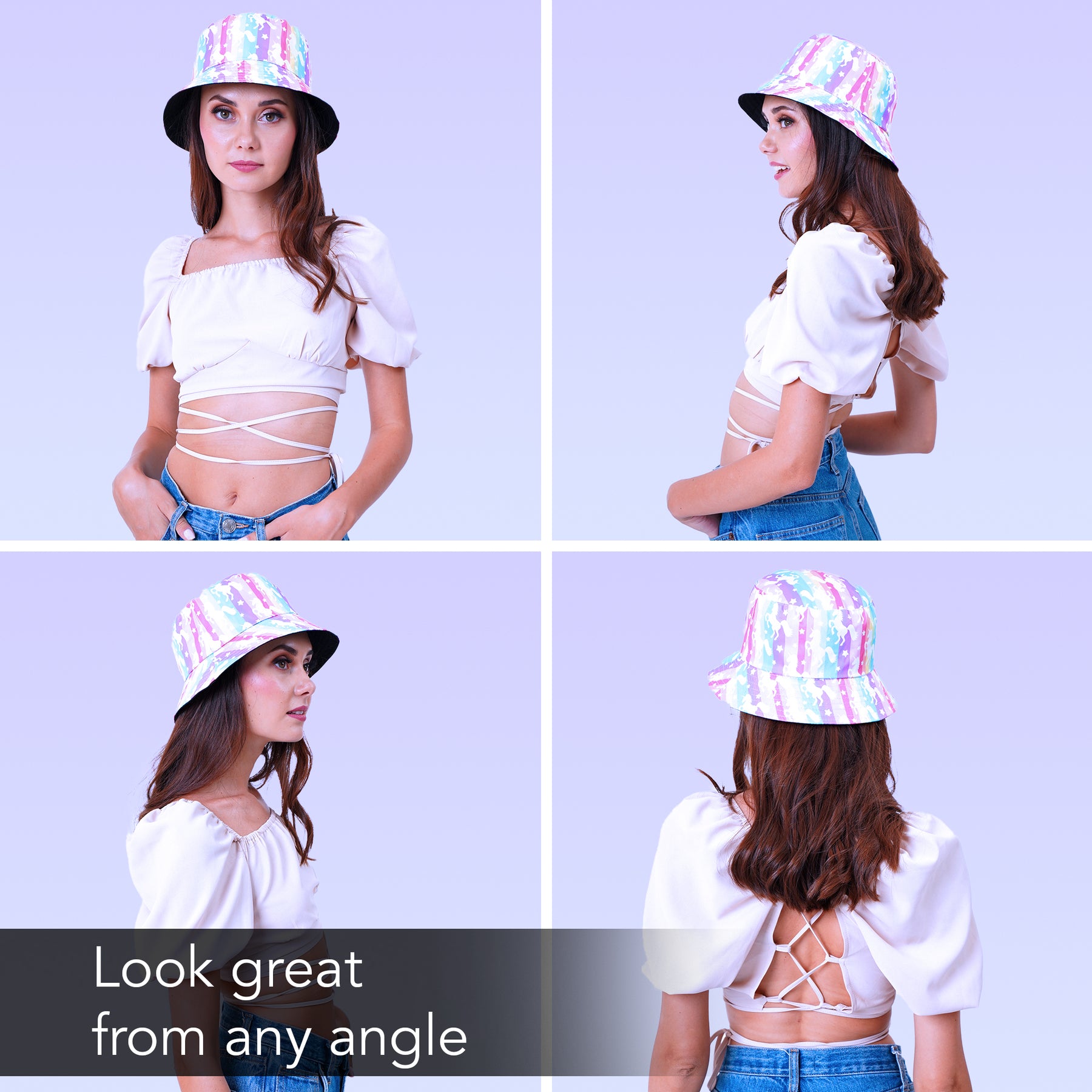 Rave Bucket Hat for Women & Men - Unicorn