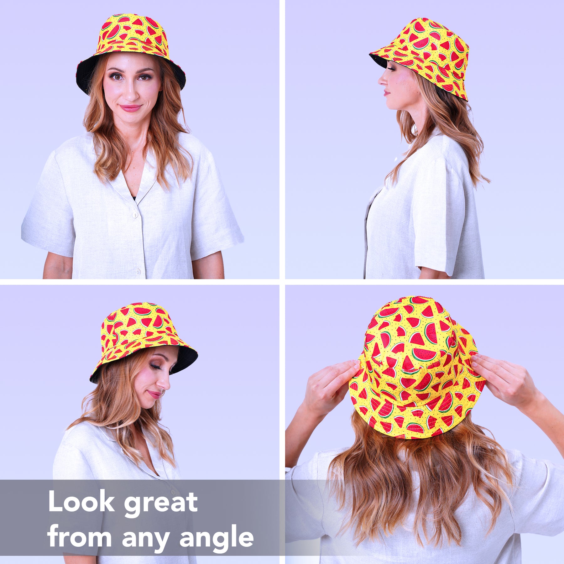 Rave Bucket Hat for Women & Men - Watermelon