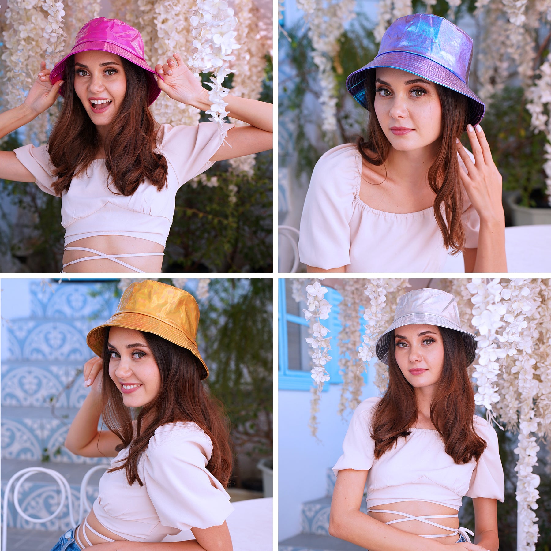 Rave Bucket Hat for Women & Men - Holographic Purple