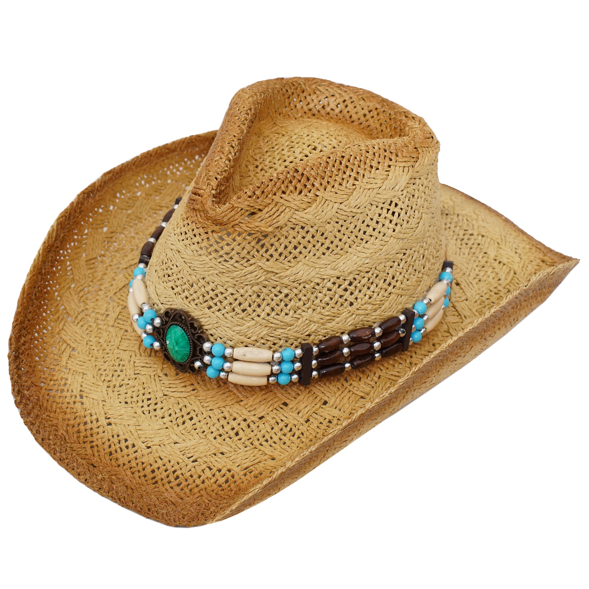 Men & Women's Cowboy Cowgirl Hat - Western Hats for Women, Adjustable Cowboy Hat Men with Wide Brim