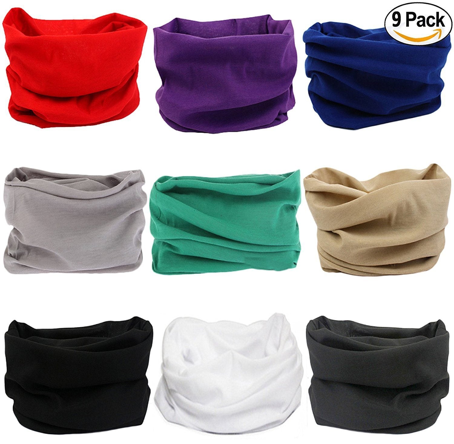 Fanny Pack 9PCS Solids Series 1 - Seamless Mask Bandana Headband - SoJourner Bags