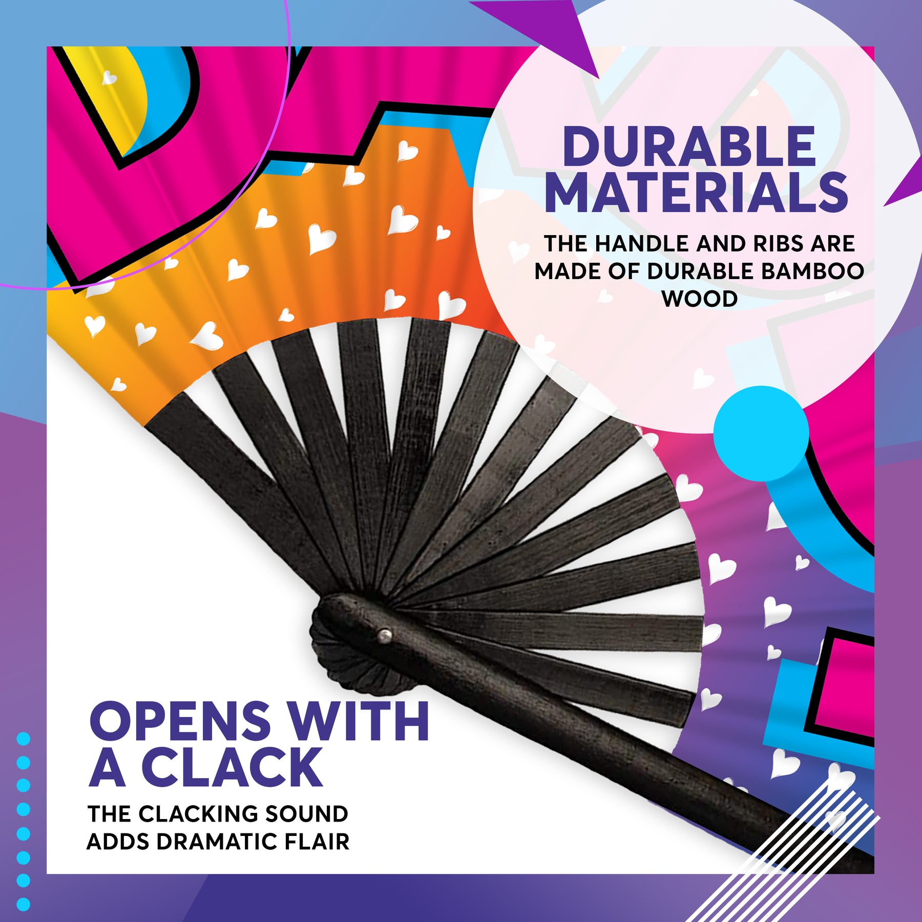 SoJourner Bags Rave Hand Fan (Daddy)