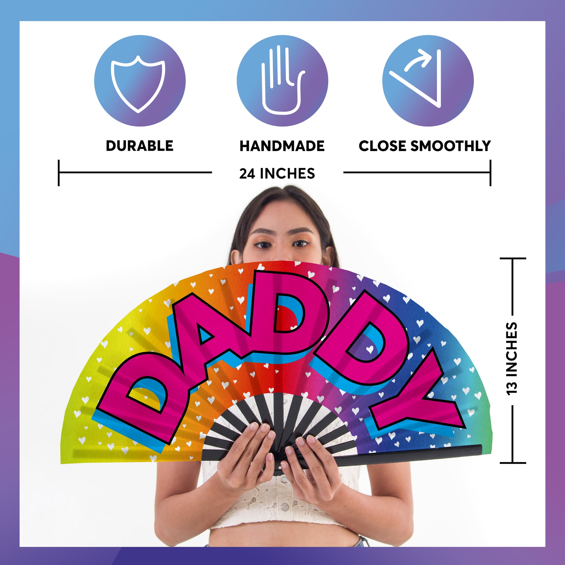 SoJourner Bags Rave Hand Fan (Daddy)