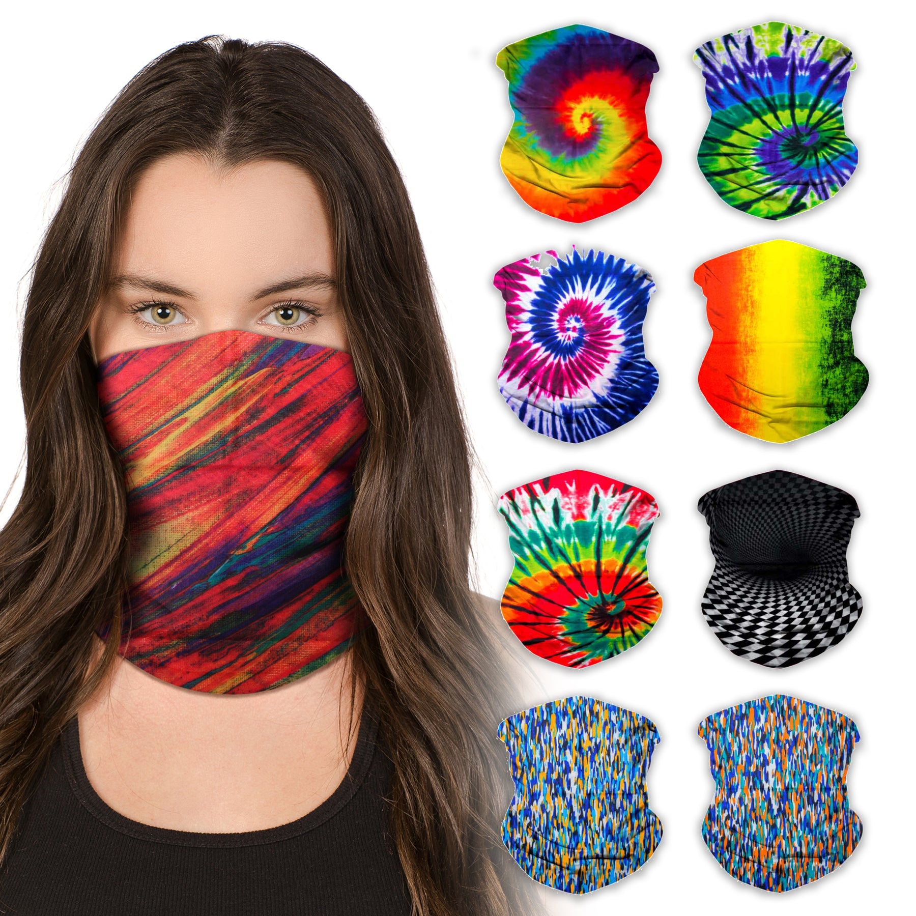 Neck Gaiter Face Mask Bandana Neck Gators Face Coverings for Men & Women I Neck Gator Masks Festival 4