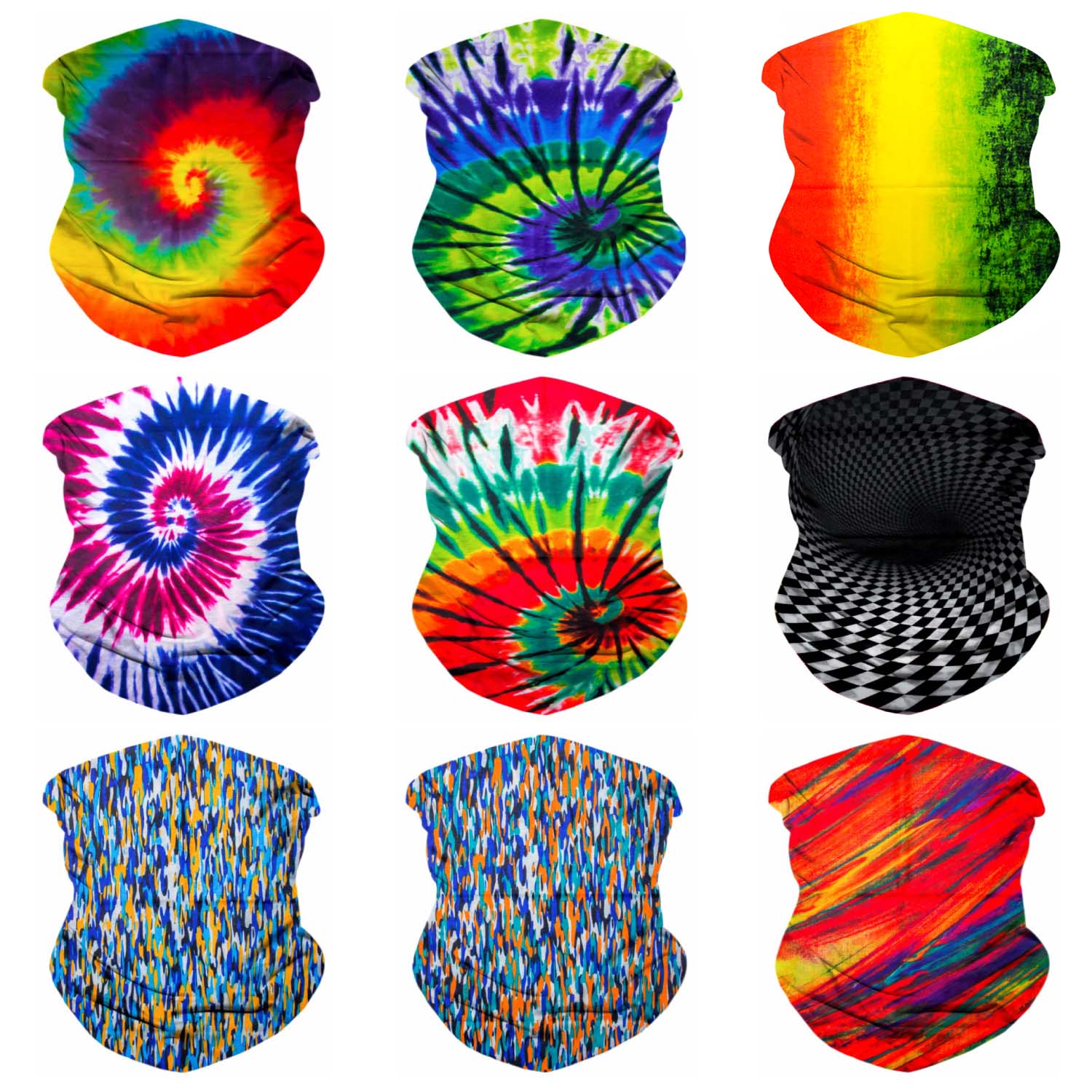 Neck Gaiter Face Mask Bandana Neck Gators Face Coverings for Men & Women I Neck Gator Masks Festival 4