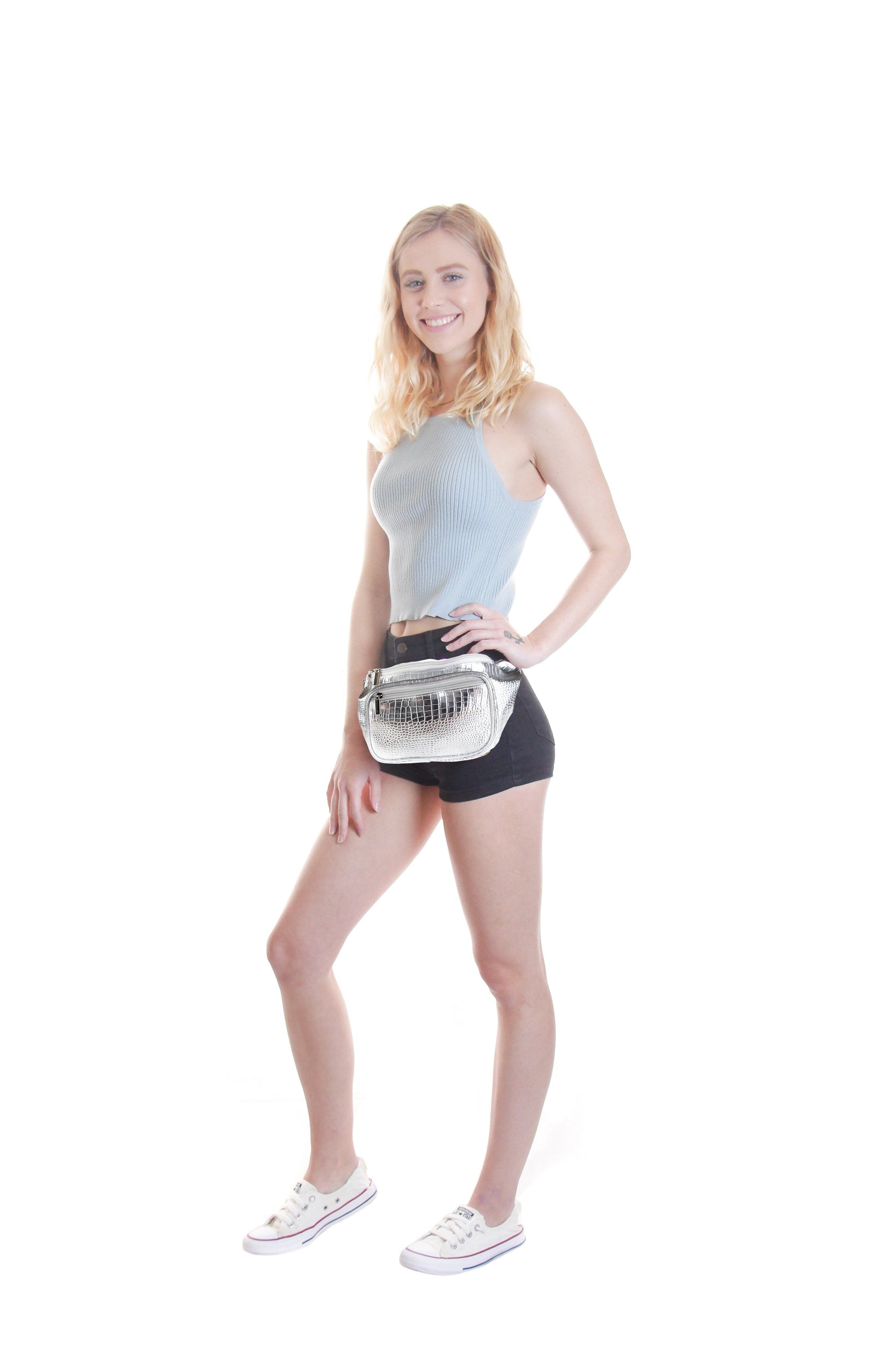 Fanny Pack Silver Fanny Pack - SoJourner Bags