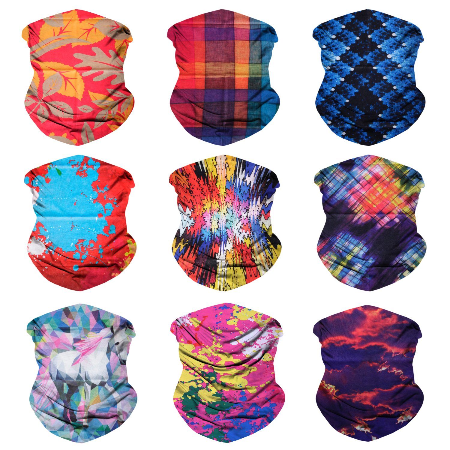 Fanny Pack 9PCS Rave Life Series 1 - Seamless Mask Bandana Headband - SoJourner Bags