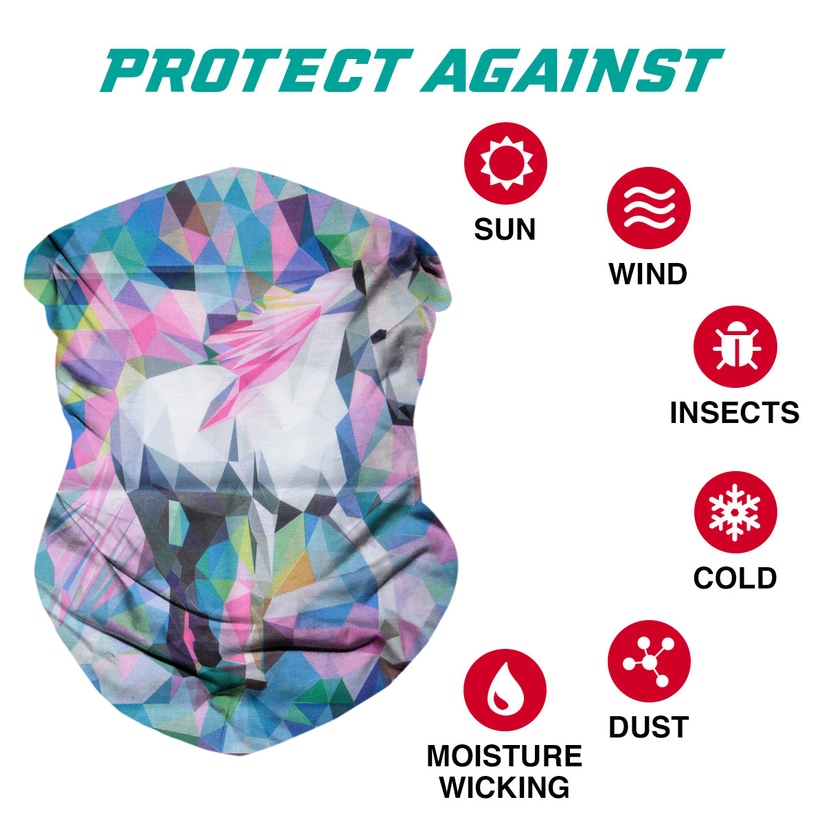 Neck Gaiter Face Mask Bandana Neck Gators Face Coverings for Men & Women I Neck Gator Masks Rave Life Series 1