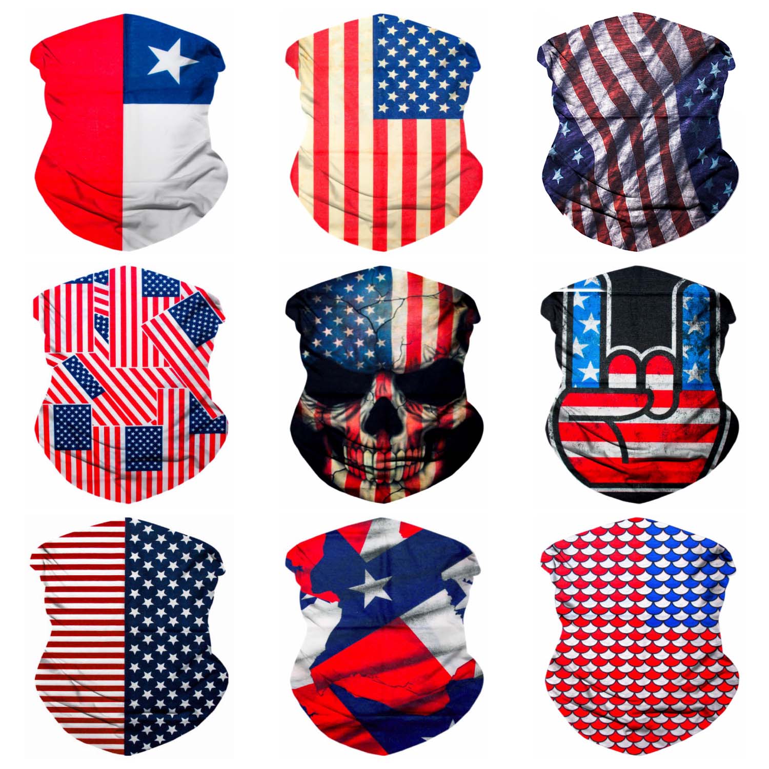 Neck Gaiter Face Mask Bandana Neck Gators Face Coverings for Men & Women I Neck Gator Masks USA 1