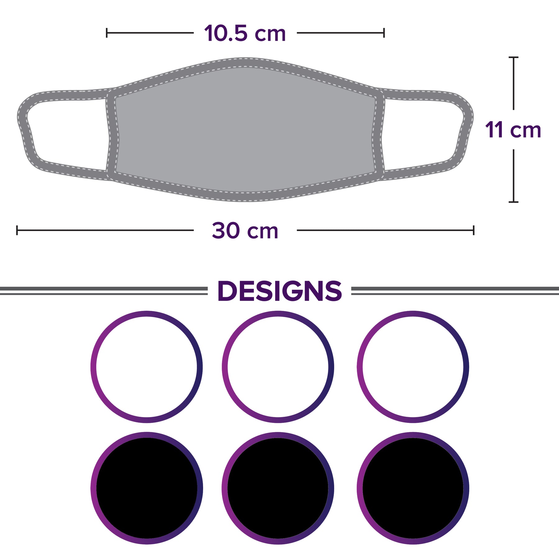 Face Mouth Mask - Cotton Face Covering Neck Mask for Men and Women - 6 Pack Solid White and Solid Black