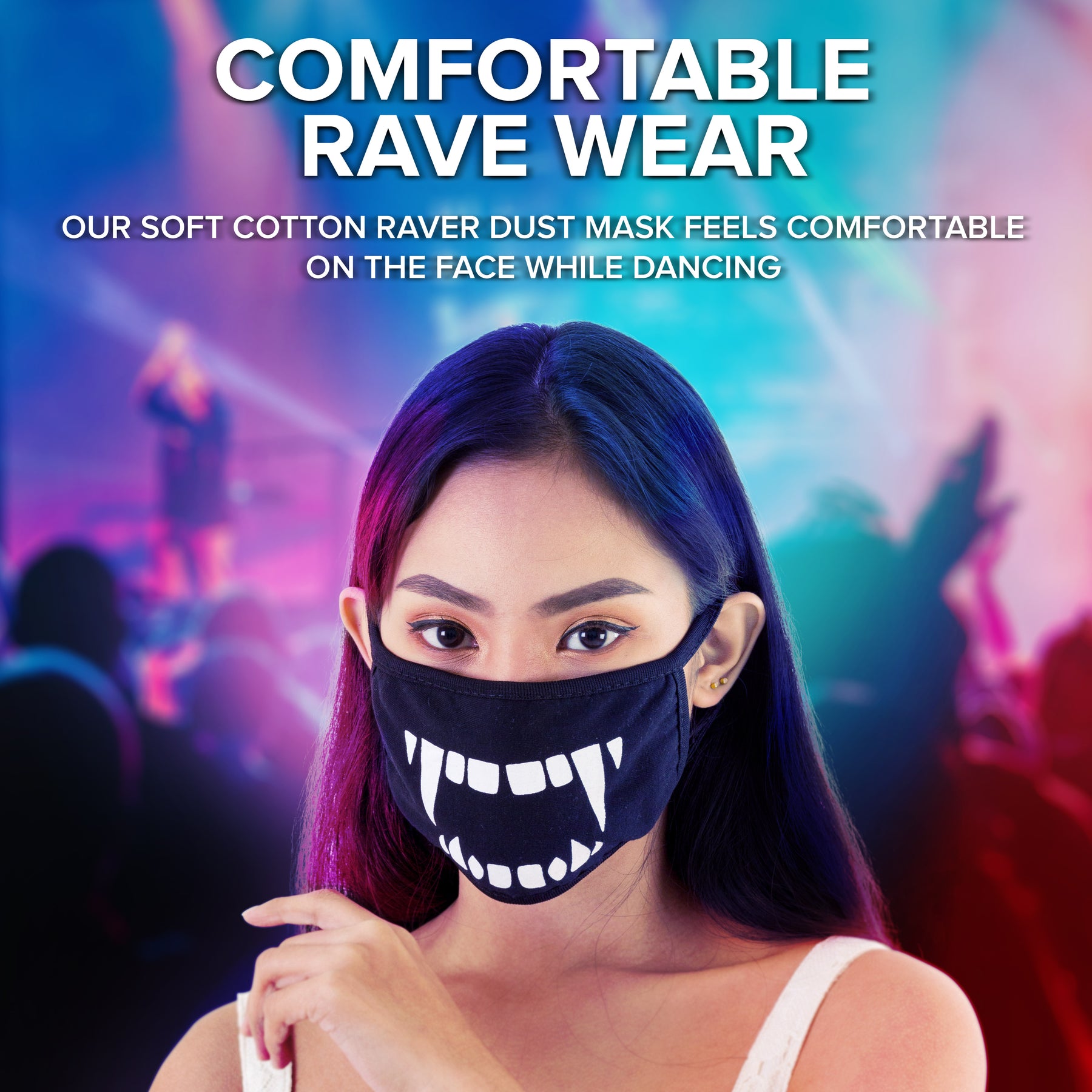 Face Mouth Mask - Cotton Face Covering Neck Mask for Men and Women - 6 Pack Black Anime