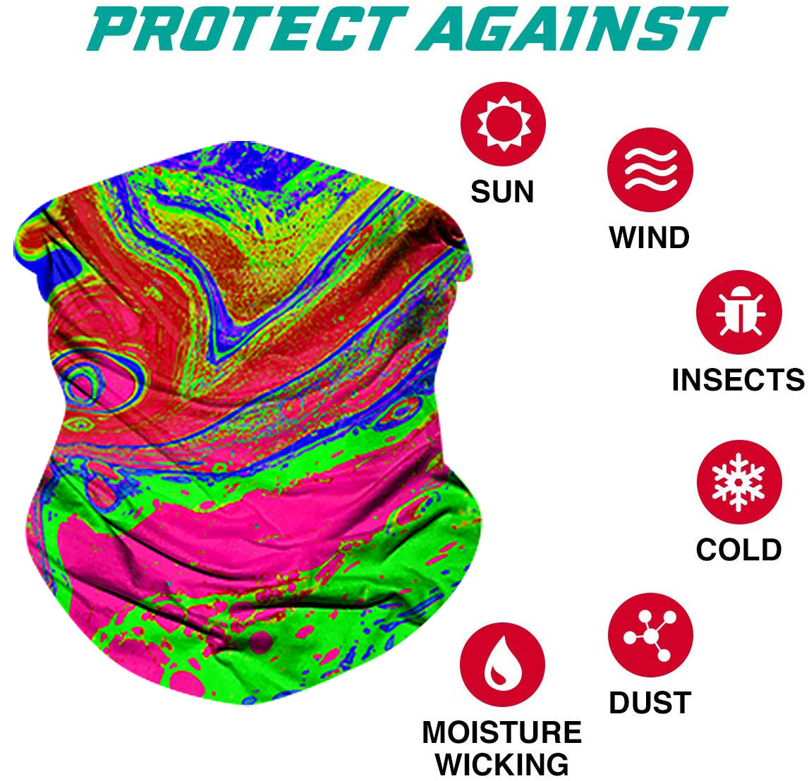 Fanny Pack 9PCS Psychedelic - Seamless Mask Bandana Headband - SoJourner Bags