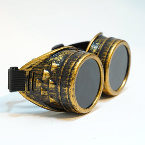 Classic - Bronze + Black Lens Glasses - Trippy Psychedelic Rave Goggles - Funky Prism Glasses For Raves - Festival Accessories