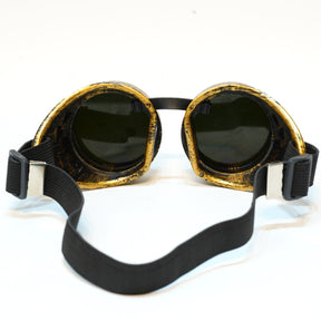 Classic - Bronze + Black Lens Glasses - Trippy Psychedelic Rave Goggles - Funky Prism Glasses For Raves - Festival Accessories