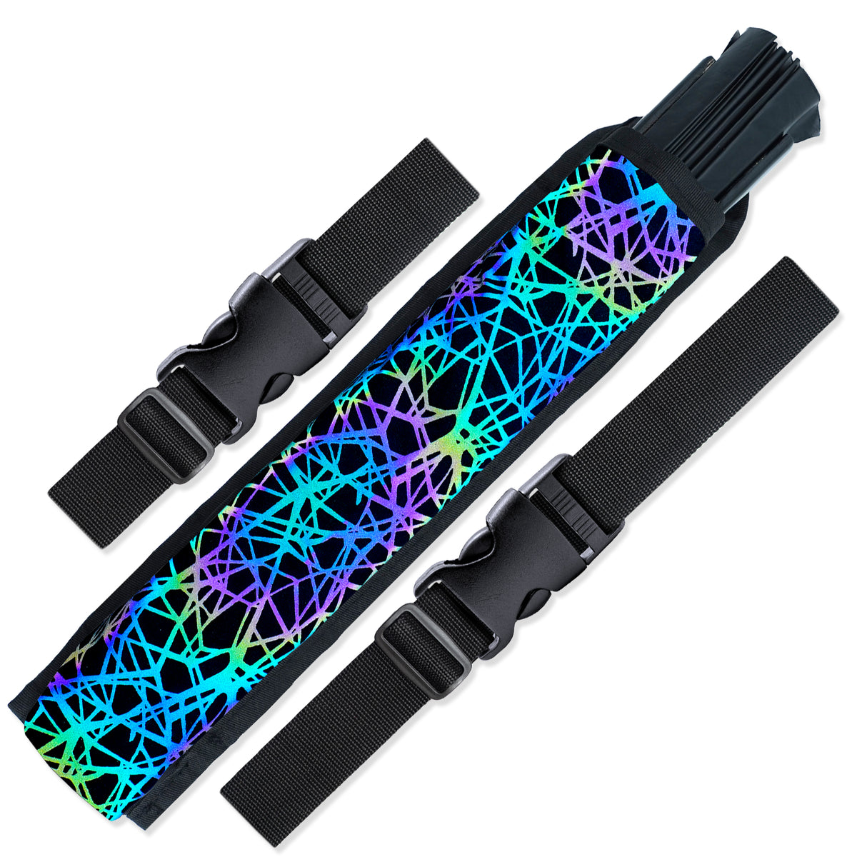 Rave Fan Holster - Rave Fan Holder - Rave Festival Accessories | Hand Fan Holder & Thigh Holster for Rave Essentials- Web - Reflective