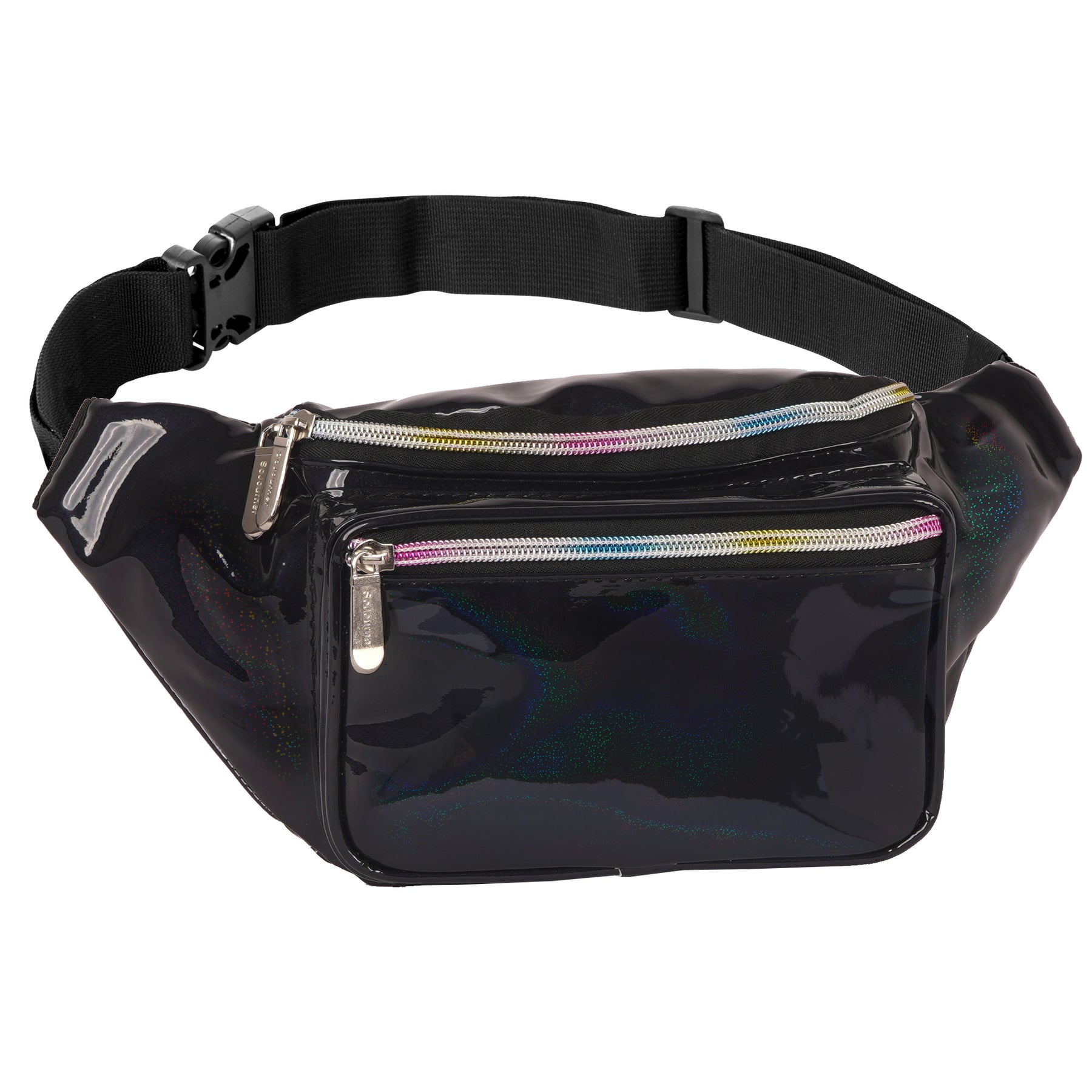 Glitter Black Fanny Pack