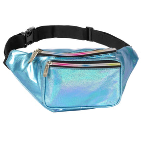 Glitter Blue Fanny Pack