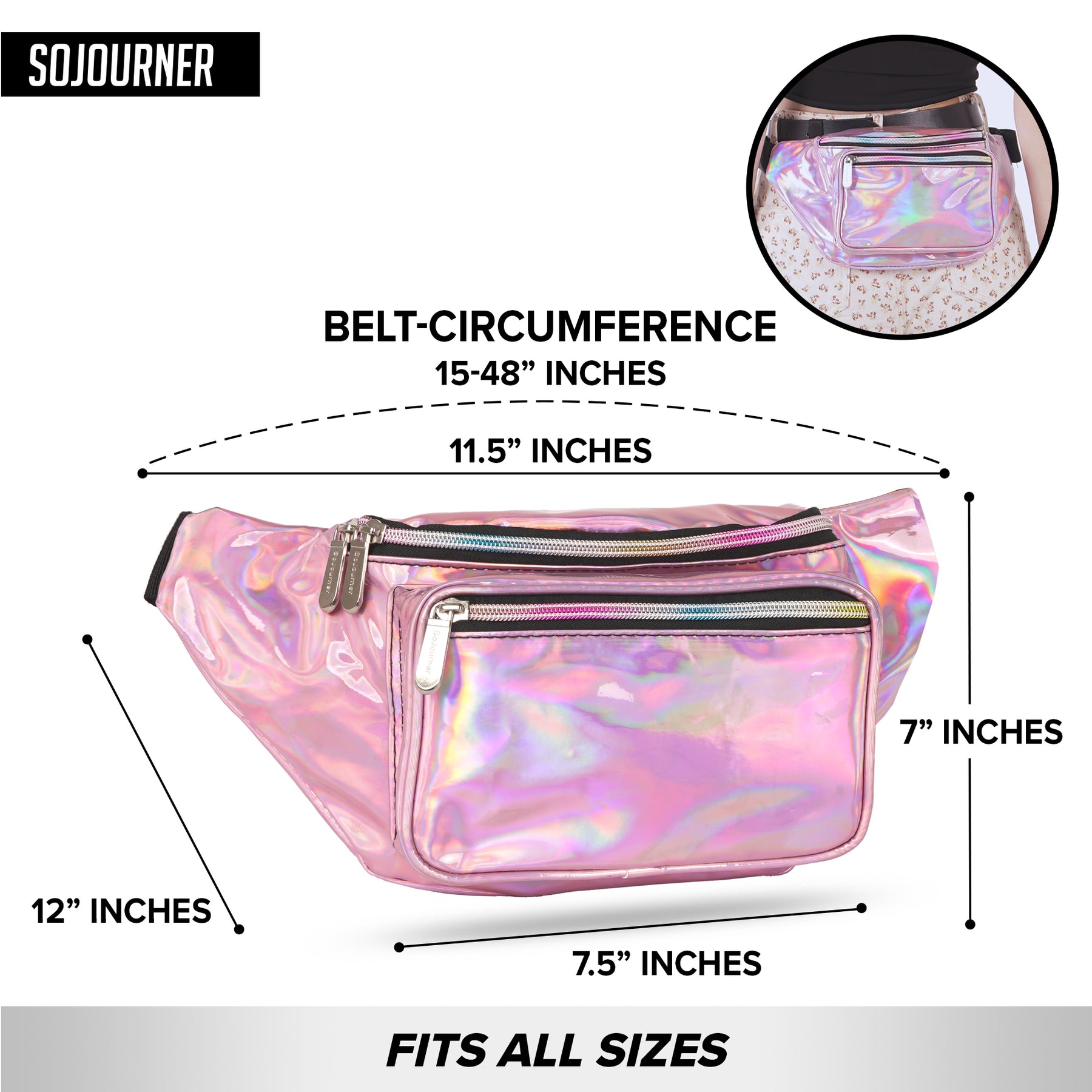 Holographic Pink Fanny Pack