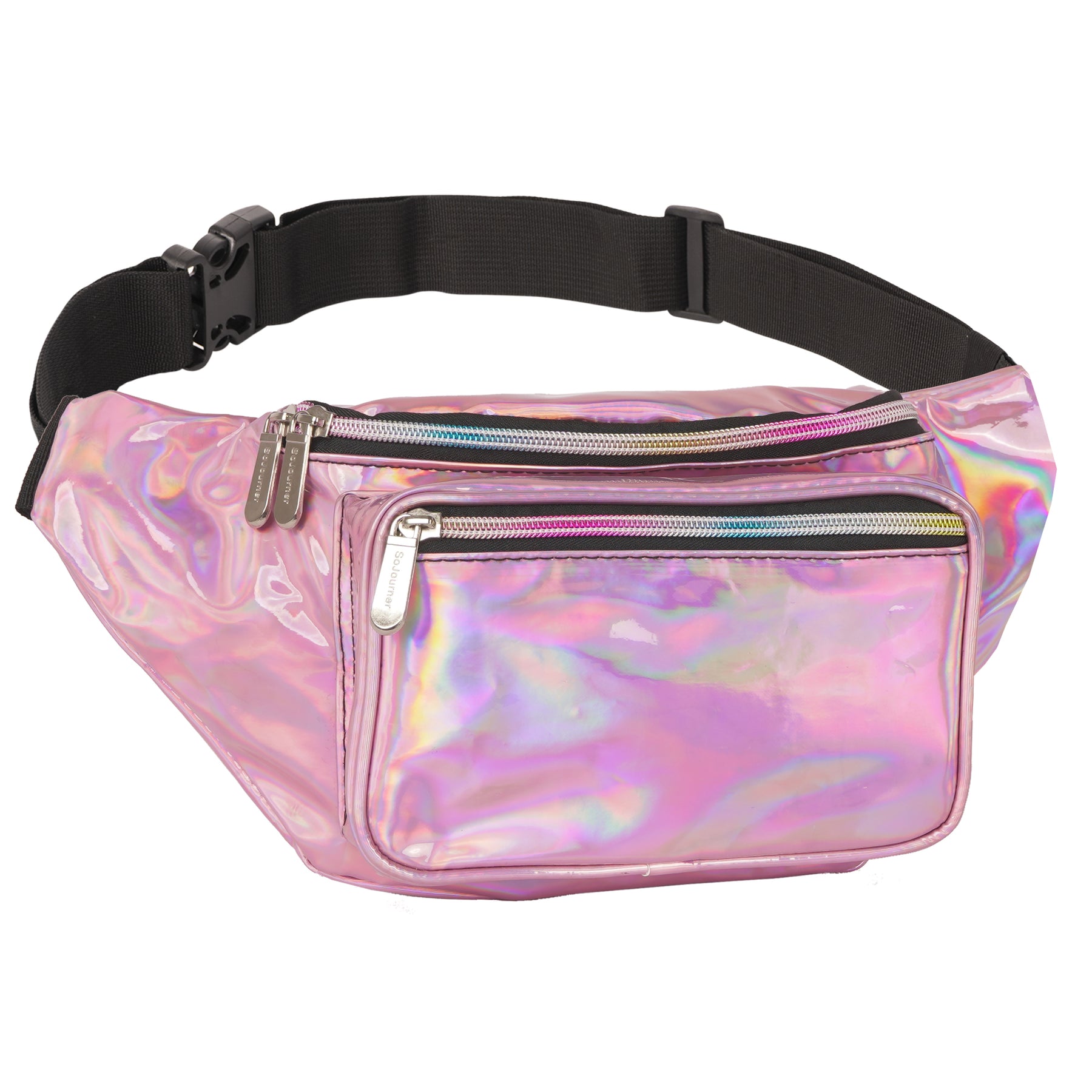 Fanny Pack for Women Party Waist Festival Money Belt Leather Pouch Concert  Holographic Wallet Bum Bag Tote Silver