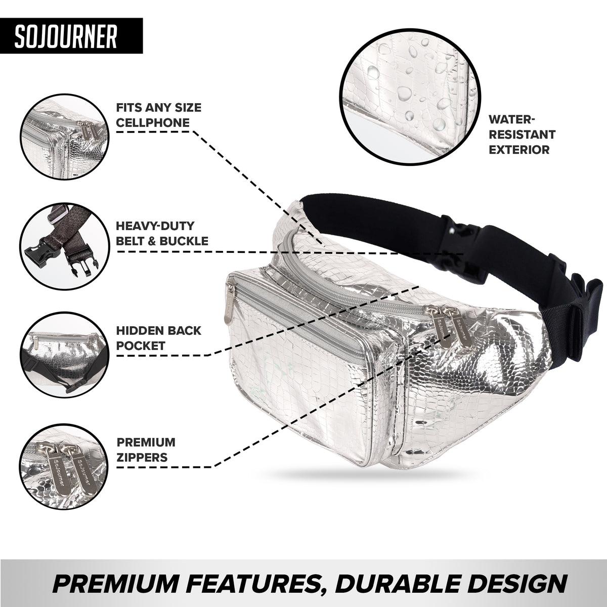 Silver Fanny Pack