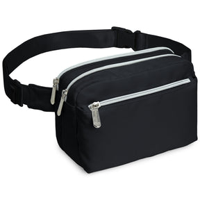 Black Fanny Pack Belt Bag for Women I Cross Body Fanny Packs for Women - Crossbody Bags small Waist Bag Men