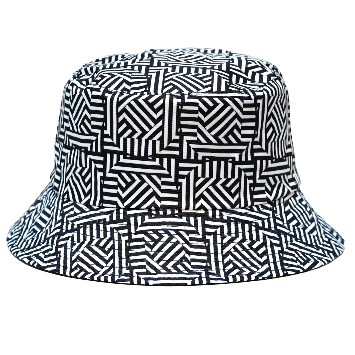 Rave Bucket Hat for Women & Men - Black & White Checkered