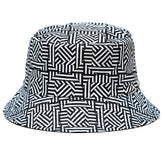 Rave Bucket Hat for Women & Men - Black & White Checkered