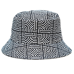 Rave Bucket Hat for Women & Men - Black & White Checkered