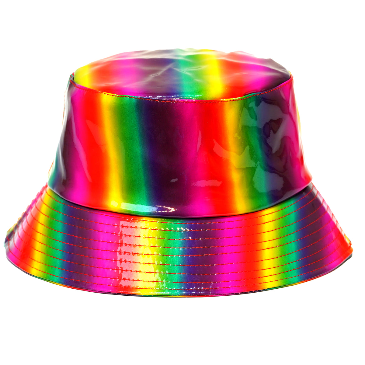 Rave Bucket Hat for Women & Men - Holographic Rainbow