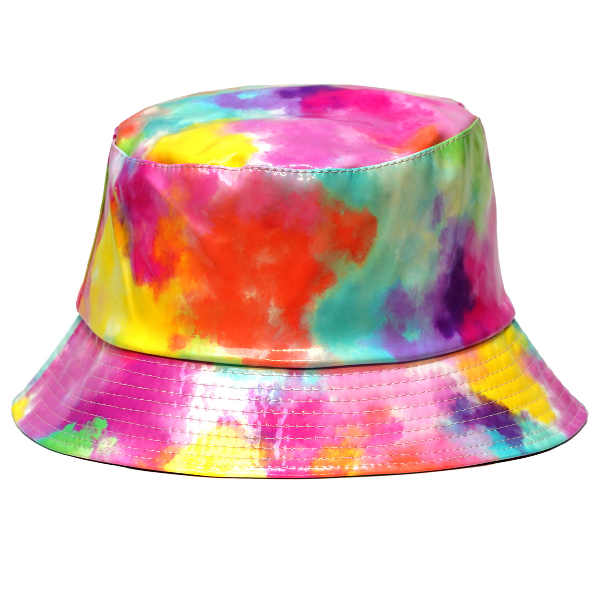Rave Bucket Hat for Women & Men - Holographic Tie-Dye