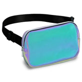 Charcoal Laser Fanny Pack Belt Bag for Women I Rave Cross Body Fanny Packs for Women - Festival Crossbody Bags small Waist Bag Men
