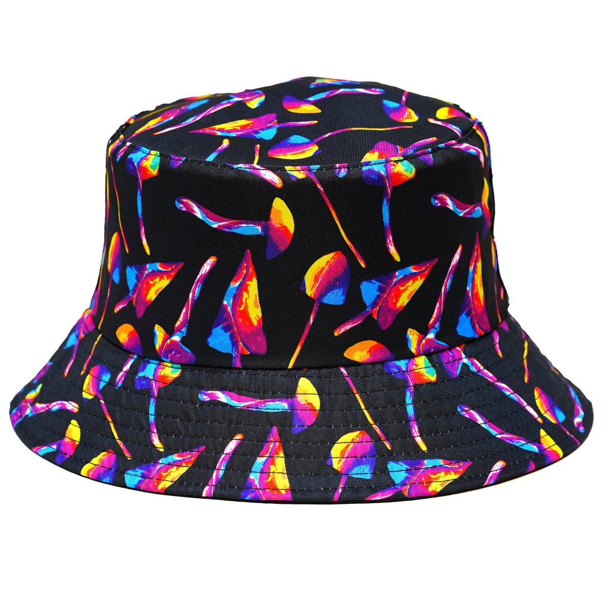 Rave Bucket Hat for Women & Men - Mushroom Black