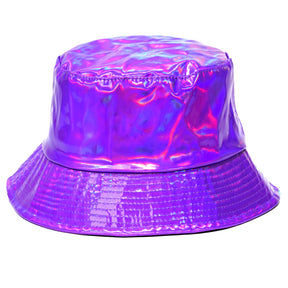 Rave Bucket Hat for Women & Men - Holographic Purple