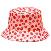 Rave Bucket Hat for Women & Men - Strawberry