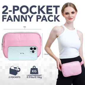 Pink Fanny Pack Belt Bag for Women I Cross Body Fanny Packs for Women - Crossbody Bags small Waist Bag Men