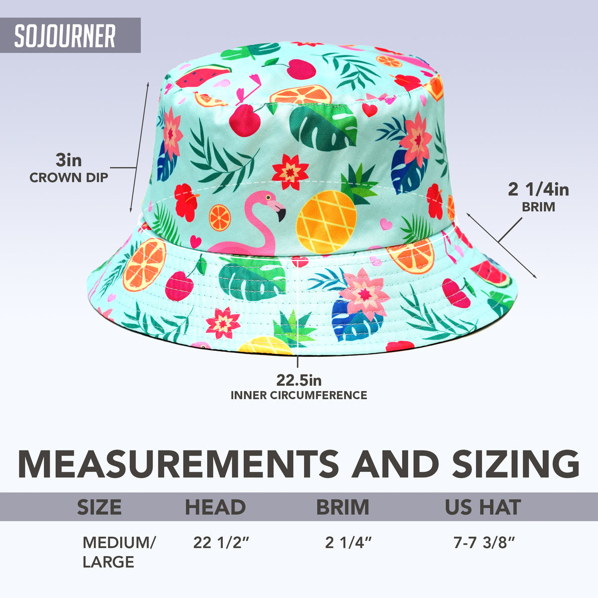 Rave Bucket Hat for Women & Men - Teal Flamingo