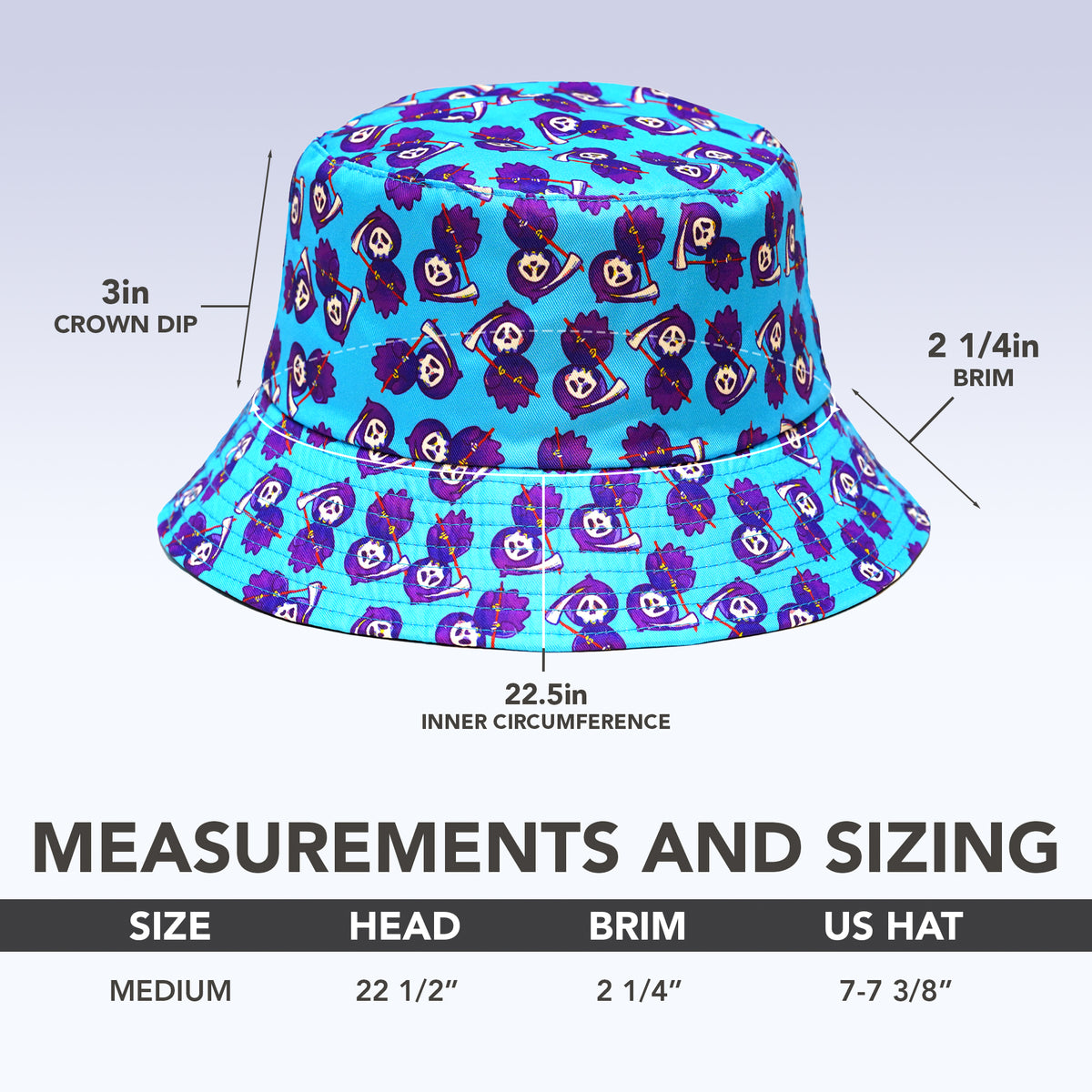 Rave Bucket Hat for Women & Men - Tiny Reaper