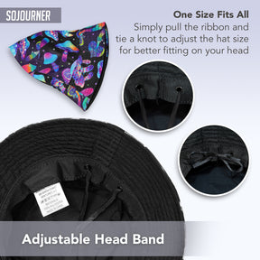 Rave Bucket Hat for Women & Men - Magic Mushroom